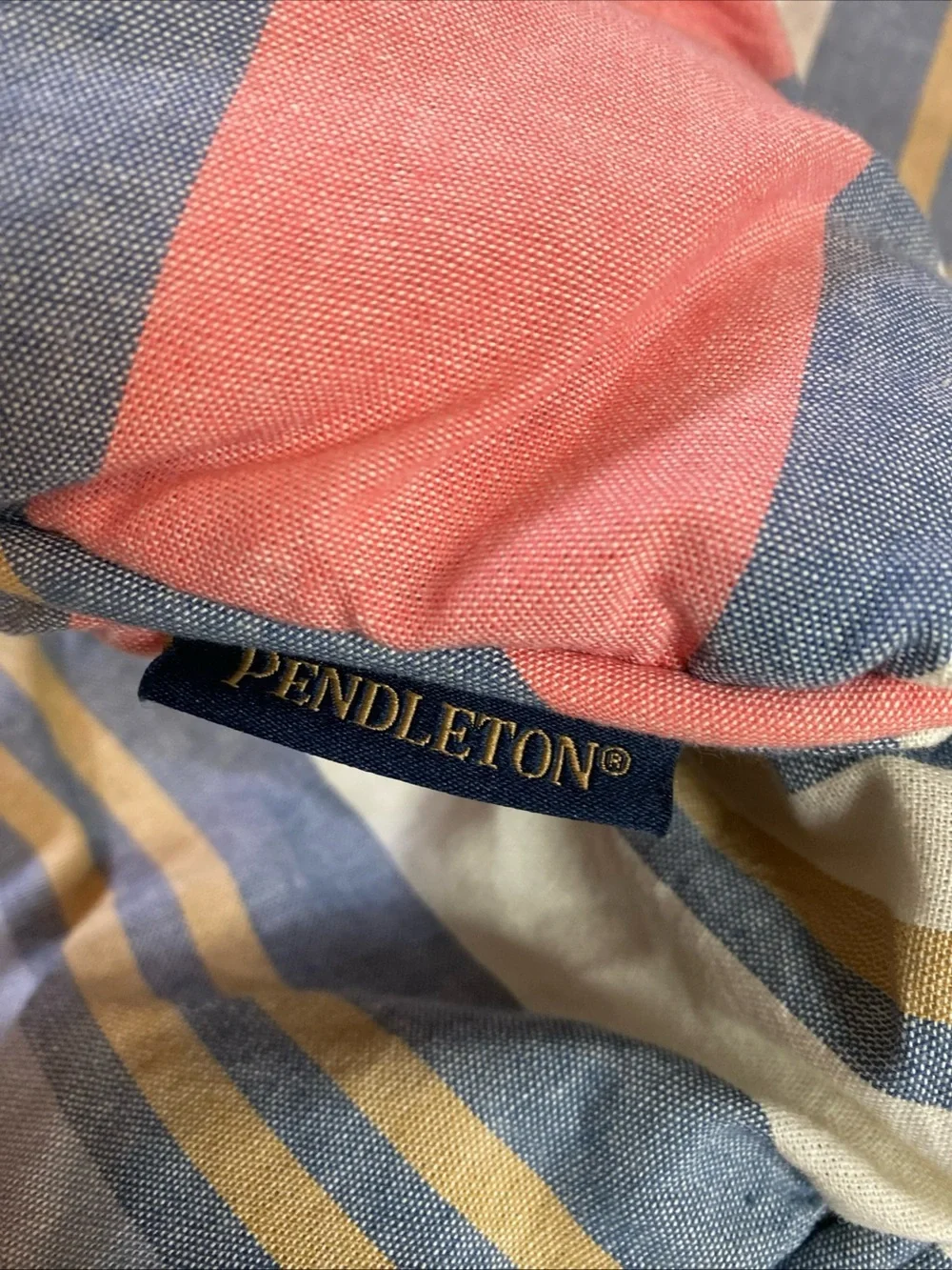Pendleton Cascade Stripe Grand Canyon Striped King Comforter 1 Sham 100 Cotton